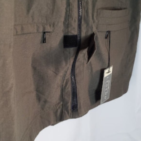 Eddie Bauer Legend NWT Green Earthtech Wenatchee Travel Fishing Vest Large Tall - Picture 6 of 9